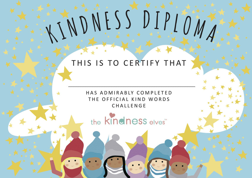 Kind Words Challenge Certificate